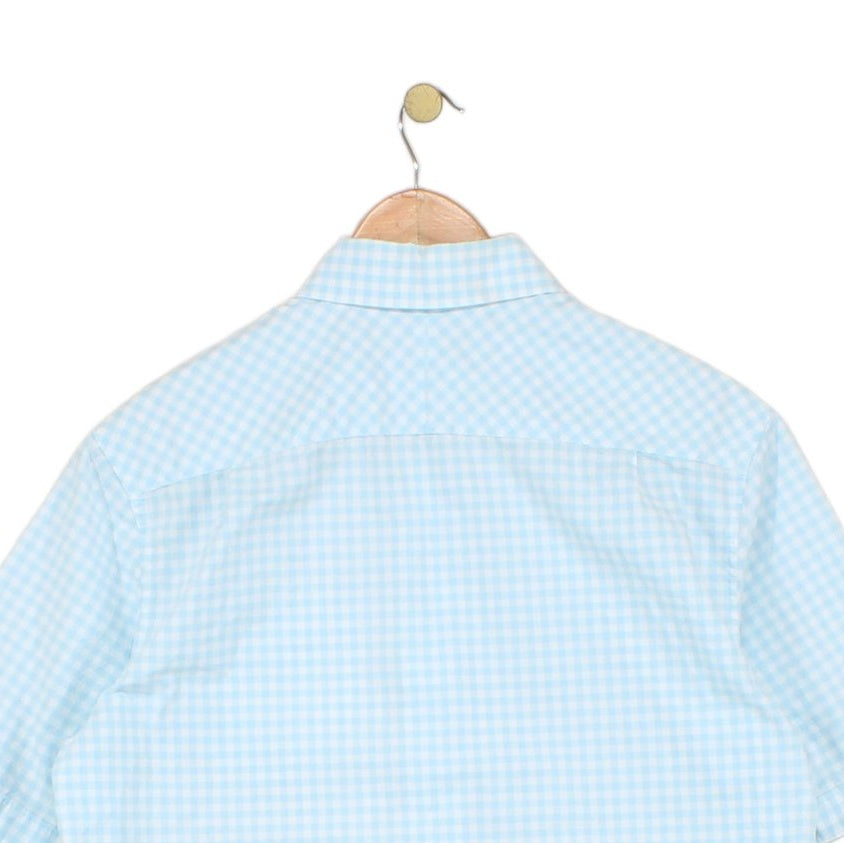 Mens Shirt Short Sleeve Check Classic