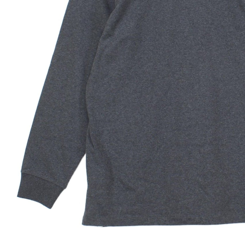 Mens Rugby Polo Shirt Classic Fit Long Sleeve