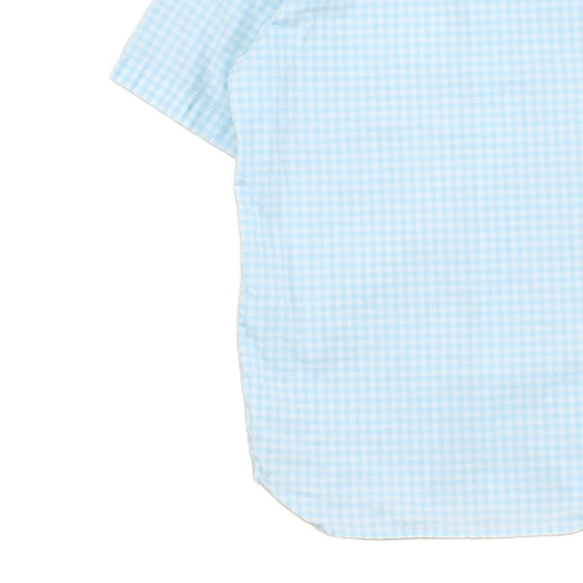 Mens Shirt Short Sleeve Check Classic