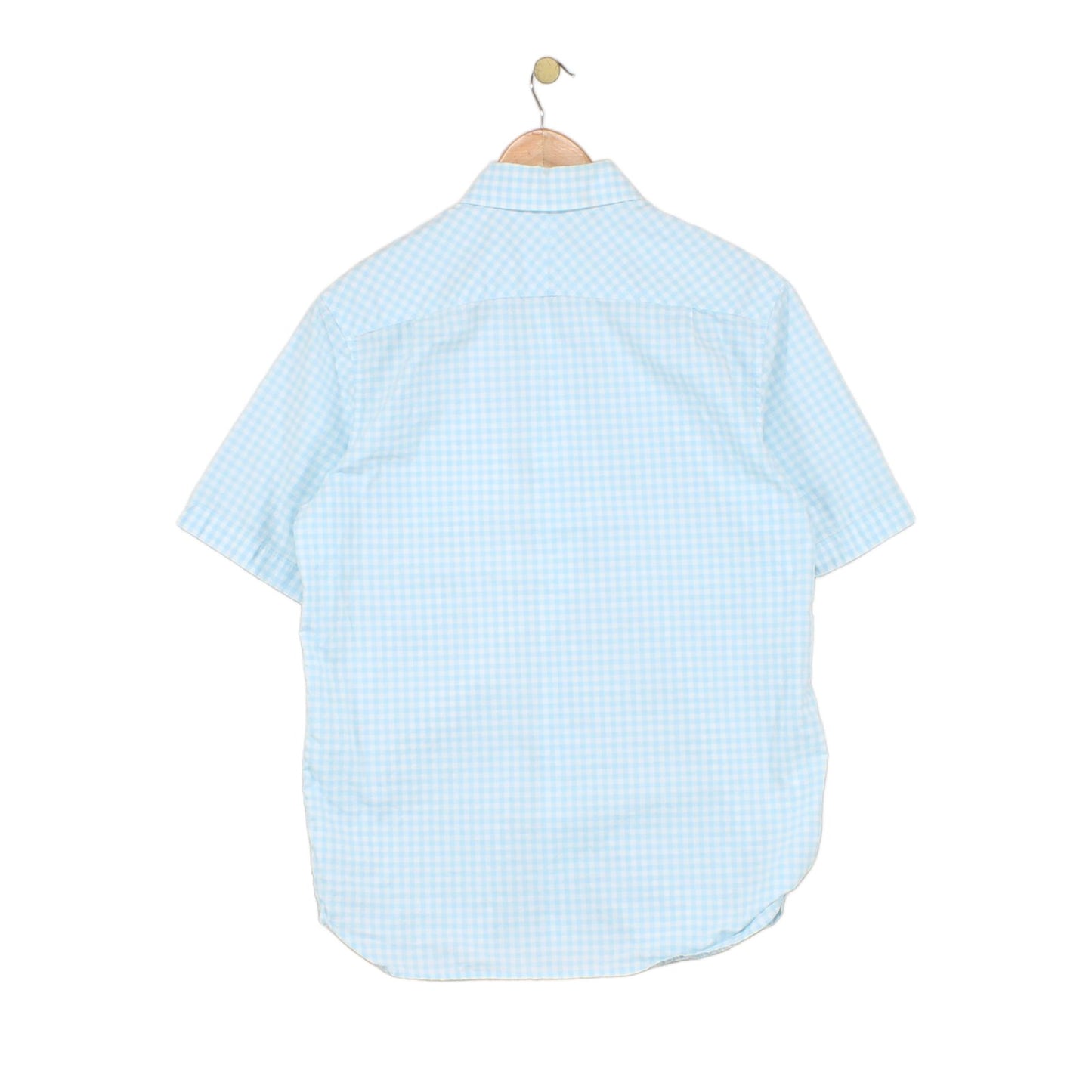 Mens Shirt Short Sleeve Check Classic