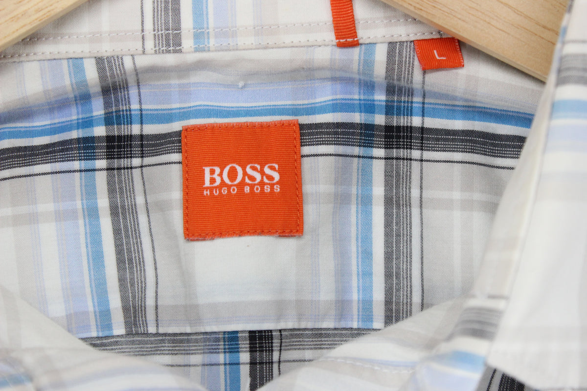 Mens Plaid Shirt Long Sleeve Button Up