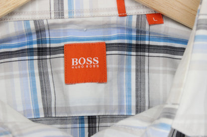 Mens Plaid Shirt Long Sleeve Button Up