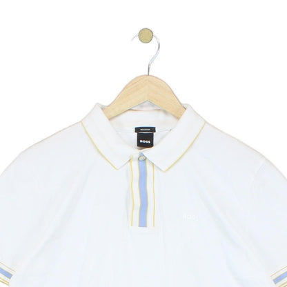 Mens Polo Shirt Stretch Short Sleeve Collared