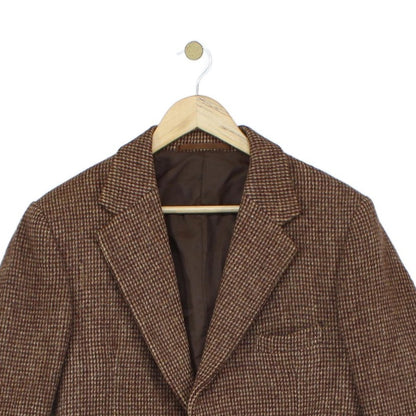 Mens Harris Tweed Blazer Check Formal Wool