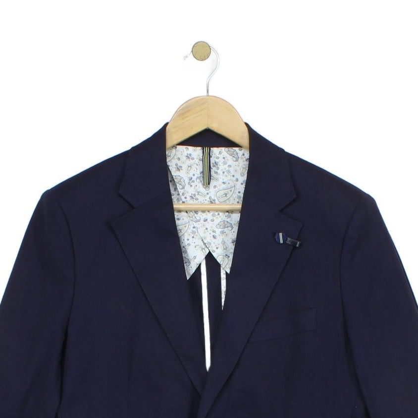 Mens Blazer Formal Linen Mix