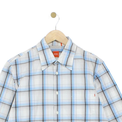 Mens Plaid Shirt Long Sleeve Button Up