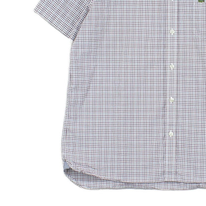 Mens Check Shirt Short Sleeve Classic