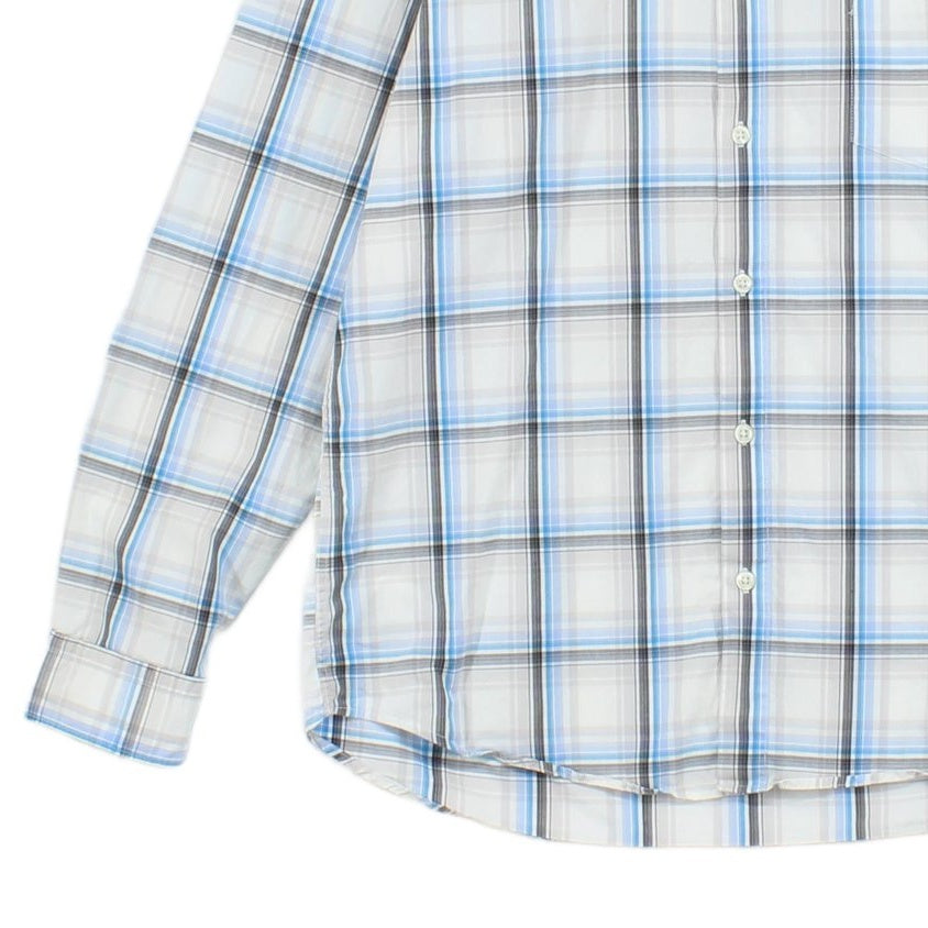Mens Plaid Shirt Long Sleeve Button Up