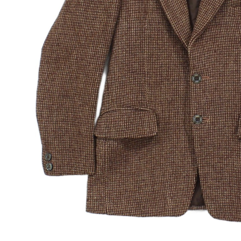 Mens Harris Tweed Blazer Check Formal Wool