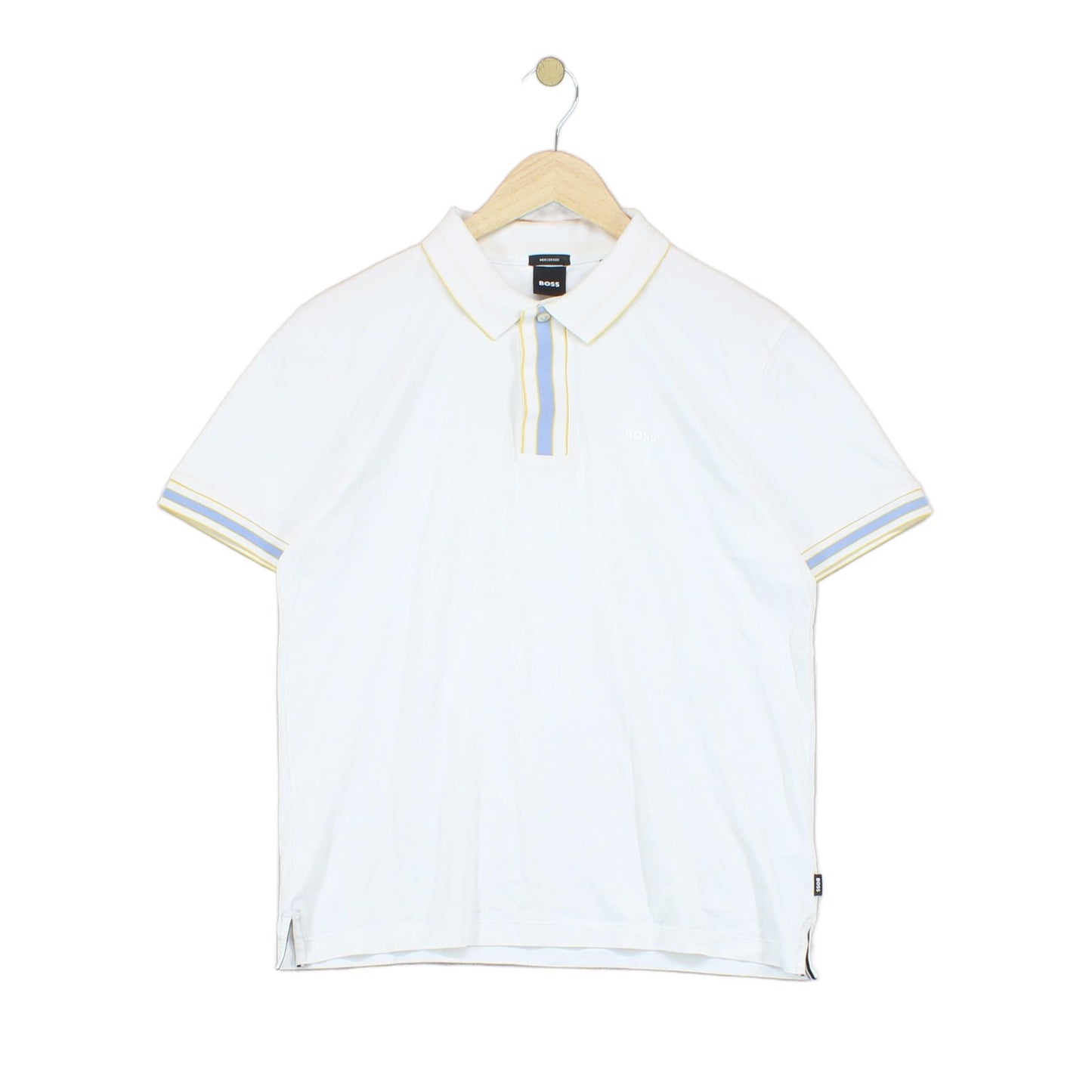 Mens Polo Shirt Stretch Short Sleeve Collared