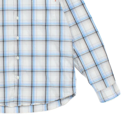 Mens Plaid Shirt Long Sleeve Button Up