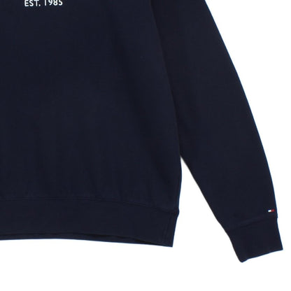 Mens Sweatshirt Embroidered Logo Crew Neck