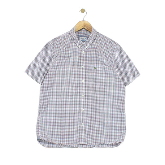 Mens Check Shirt Short Sleeve Classic