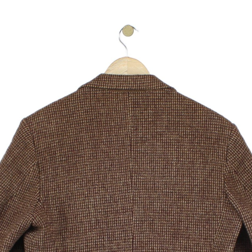 Mens Harris Tweed Blazer Check Formal Wool