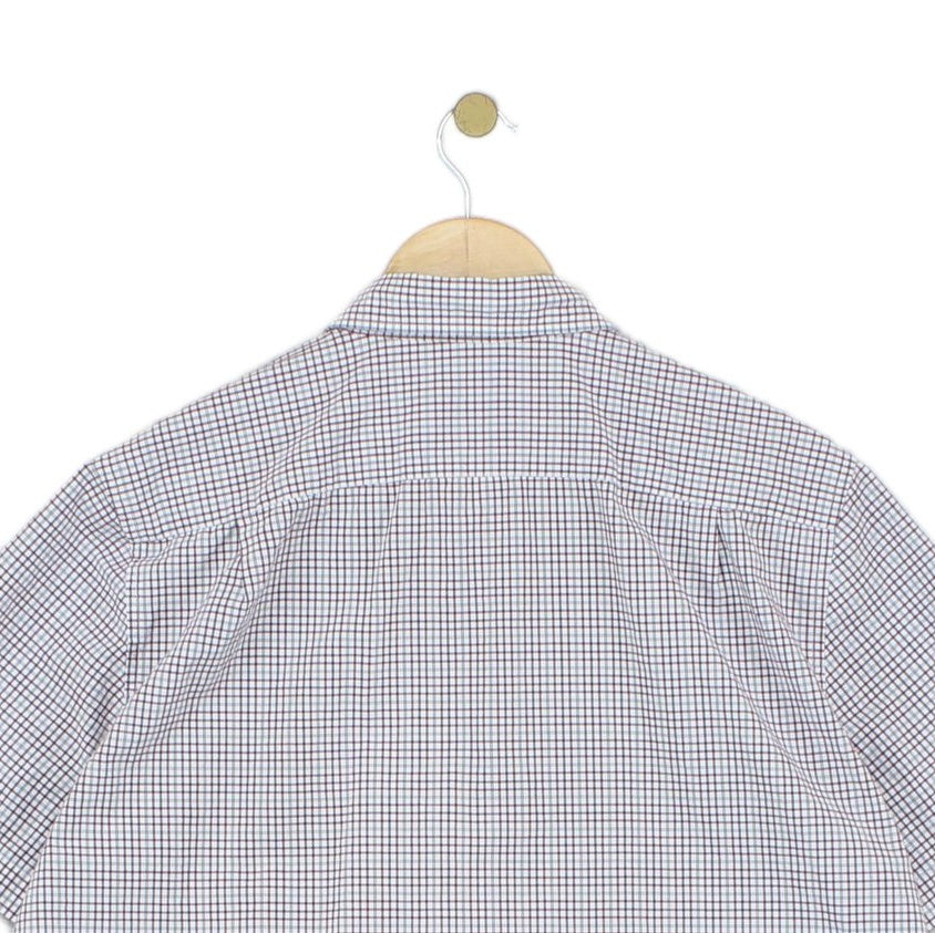 Mens Check Shirt Short Sleeve Classic