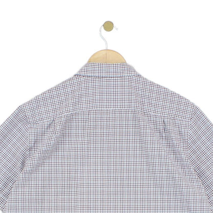 Mens Check Shirt Short Sleeve Classic