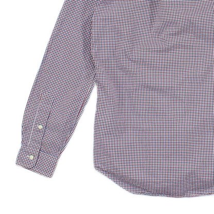 Mens Check Shirt Slim Fit Button Down
