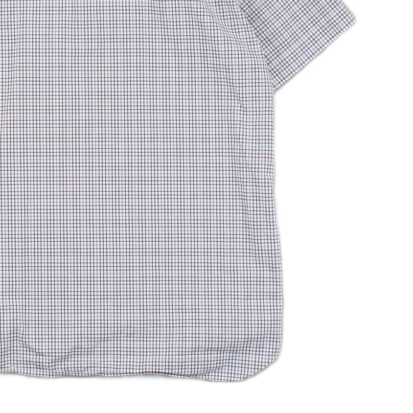 Mens Check Shirt Short Sleeve Classic