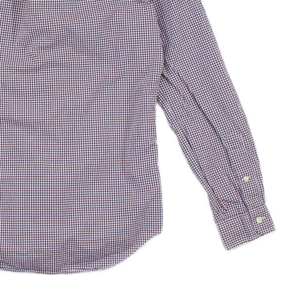 Mens Check Shirt Slim Fit Button Down