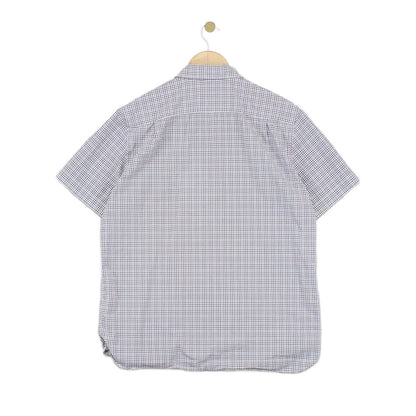 Mens Check Shirt Short Sleeve Classic
