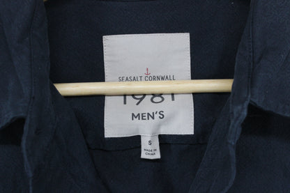 Mens Jacket Button Up Collared Long Sleeve