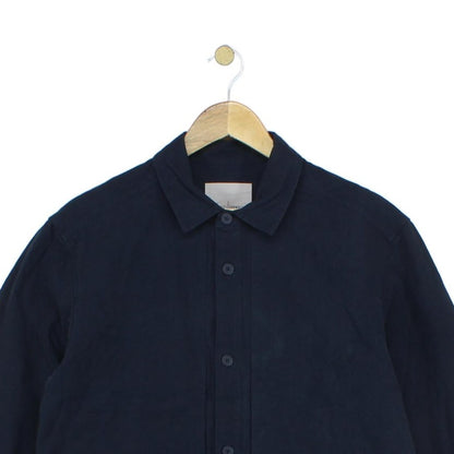 Mens Jacket Button Up Collared Long Sleeve