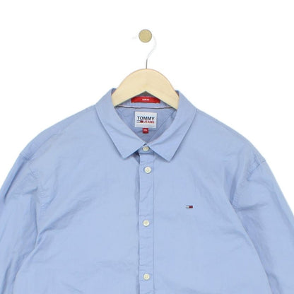 Mens Shirt Slim Fit Long Sleeve Button Up