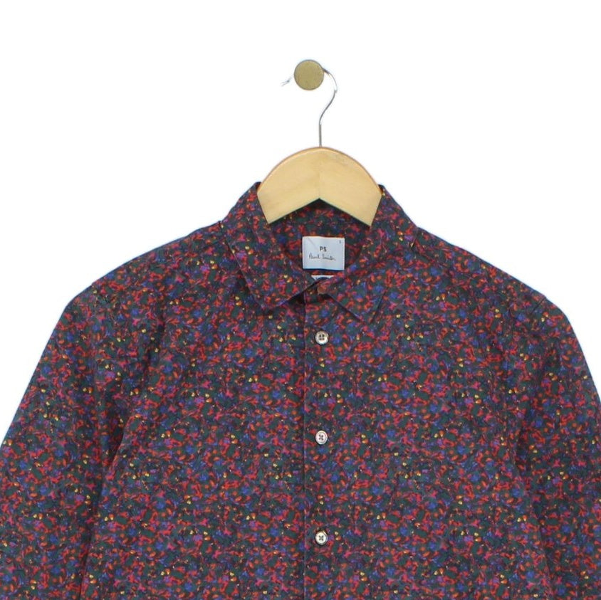 Mens Floral Shirt Slim Fit