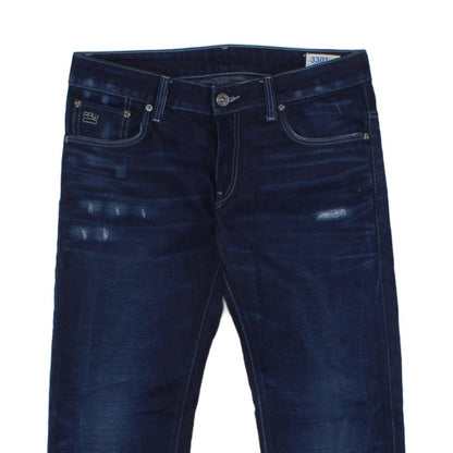 Mens 3301 Jeans Low Tapered Button Fly
