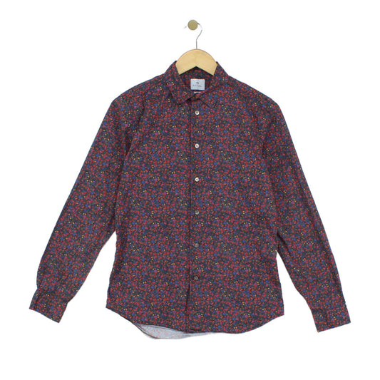 Mens Floral Shirt Slim Fit