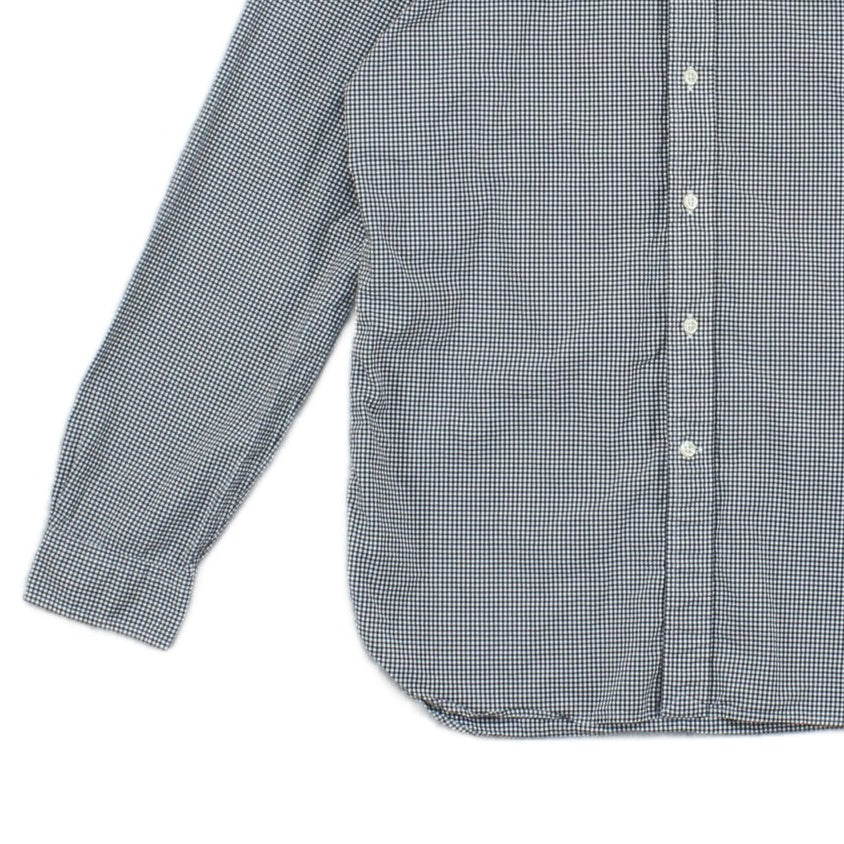 Mens Shirt Check Button Down Slim Fit
