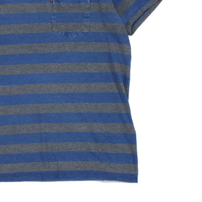 Mens Striped T-Shirt Crew Neck Short Sleeve