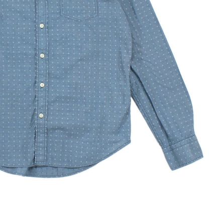 Mens Patterned Shirt Slim Fit Button Up Long Sleeve