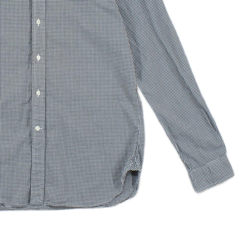 Mens Shirt Check Button Down Slim Fit