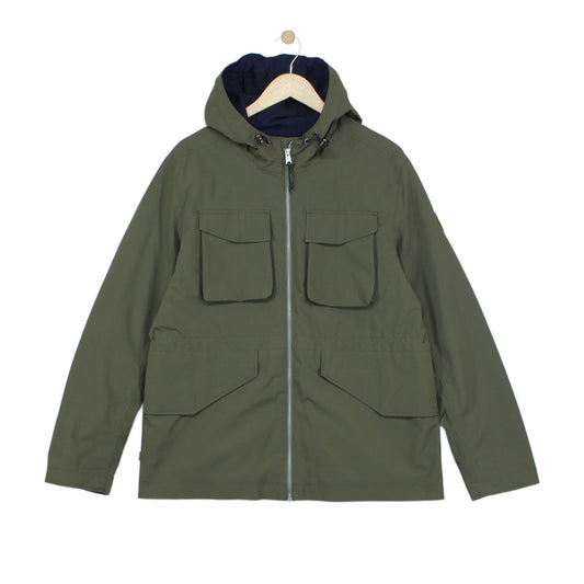 Mens Waterproof Jacket Full Zip Outdoor Hooded