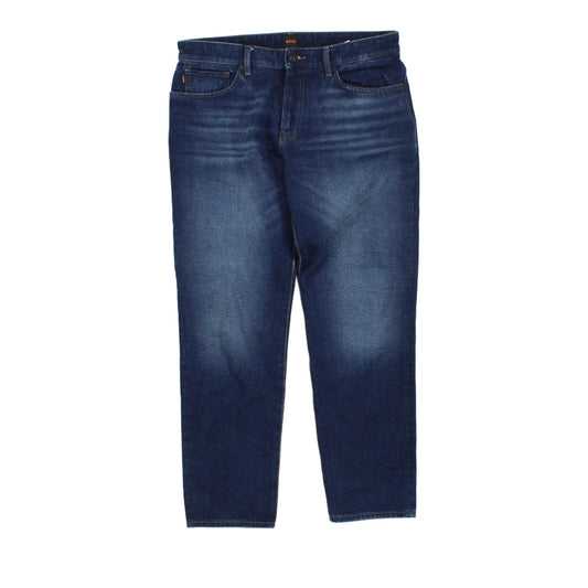 Mens Maine Jeans Regular Straight Zip Fly Denim Cotton