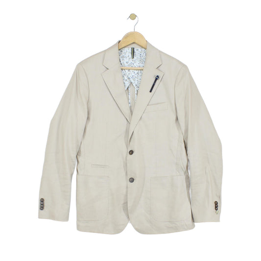 Mens Blazer Formal Lightweight Linen Mix