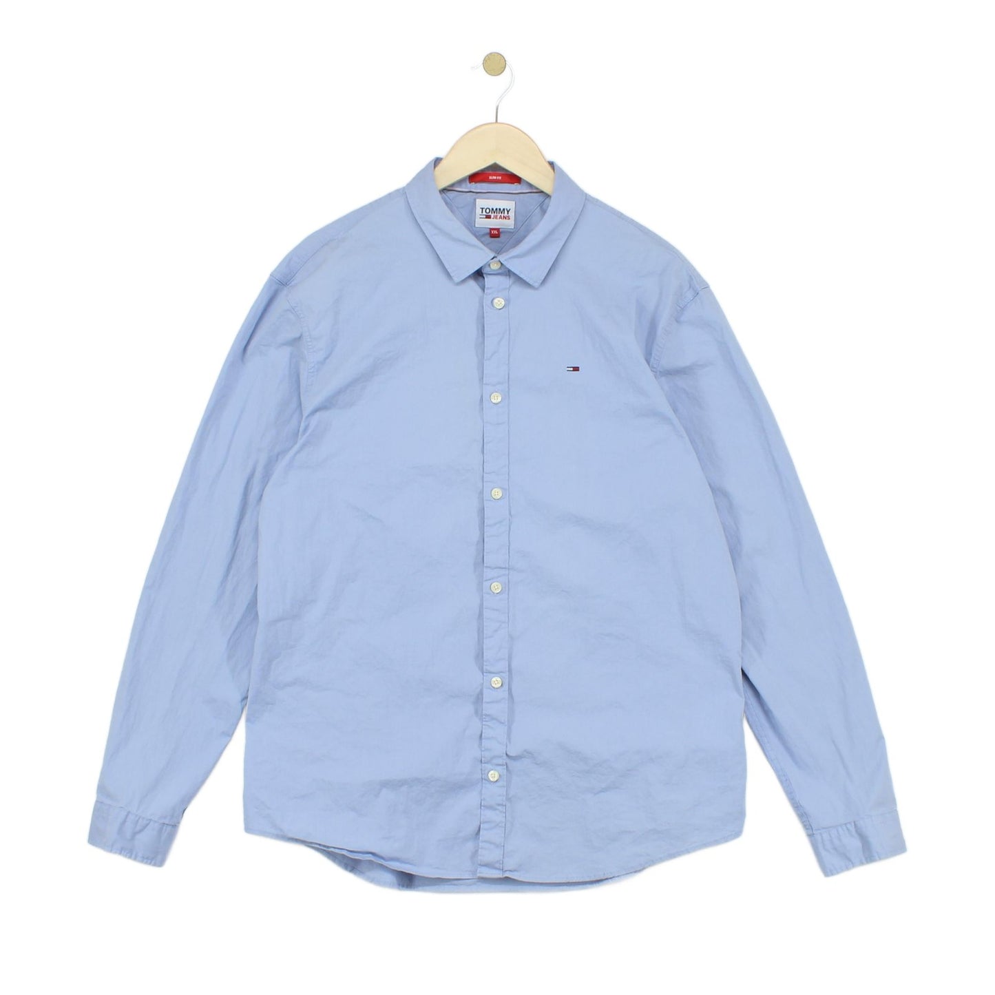 Mens Shirt Slim Fit Long Sleeve Button Up