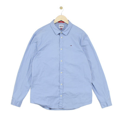 Mens Shirt Slim Fit Long Sleeve Button Up