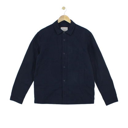 Mens Jacket Button Up Collared Long Sleeve