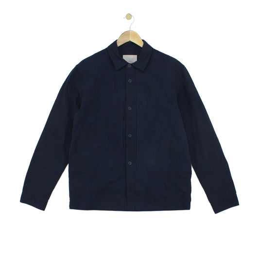 Mens Jacket Button Up Collared Long Sleeve