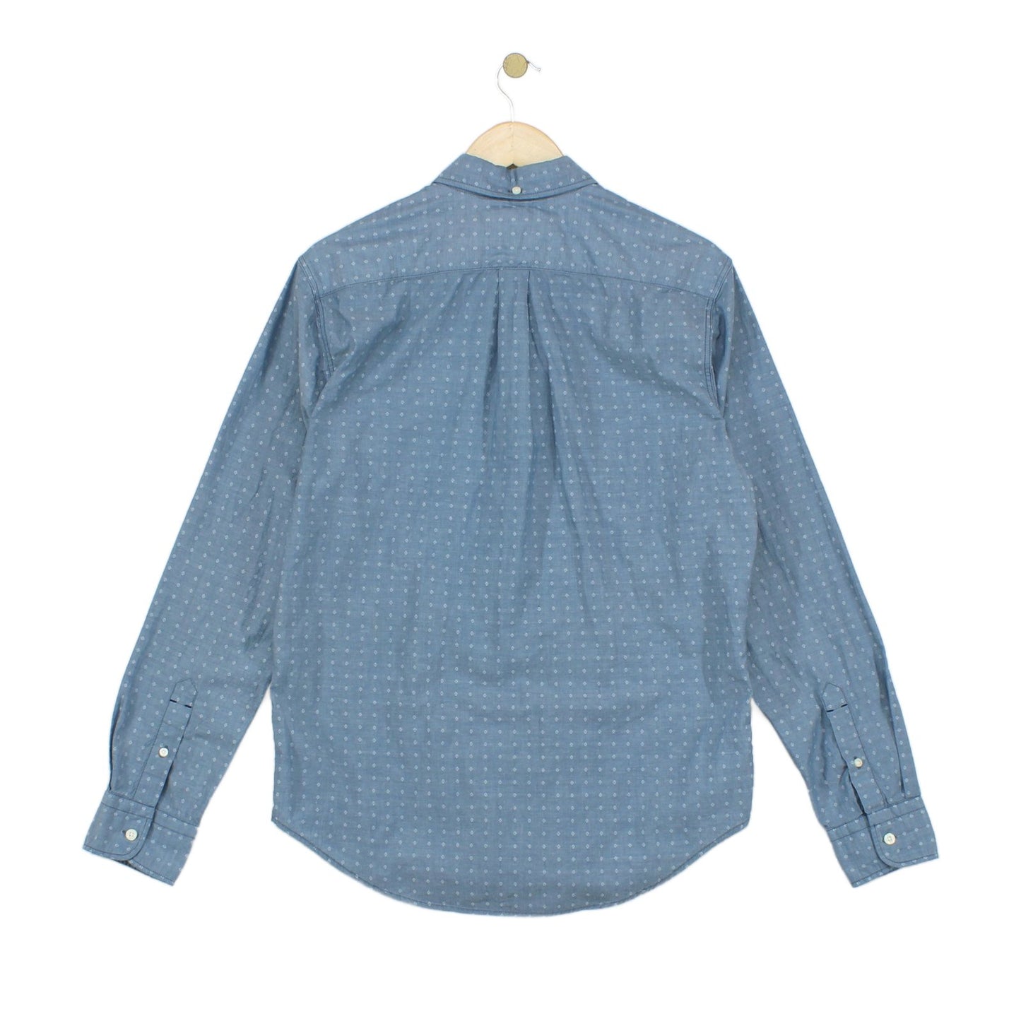 Mens Patterned Shirt Slim Fit Button Up Long Sleeve