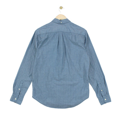 Mens Patterned Shirt Slim Fit Button Up Long Sleeve