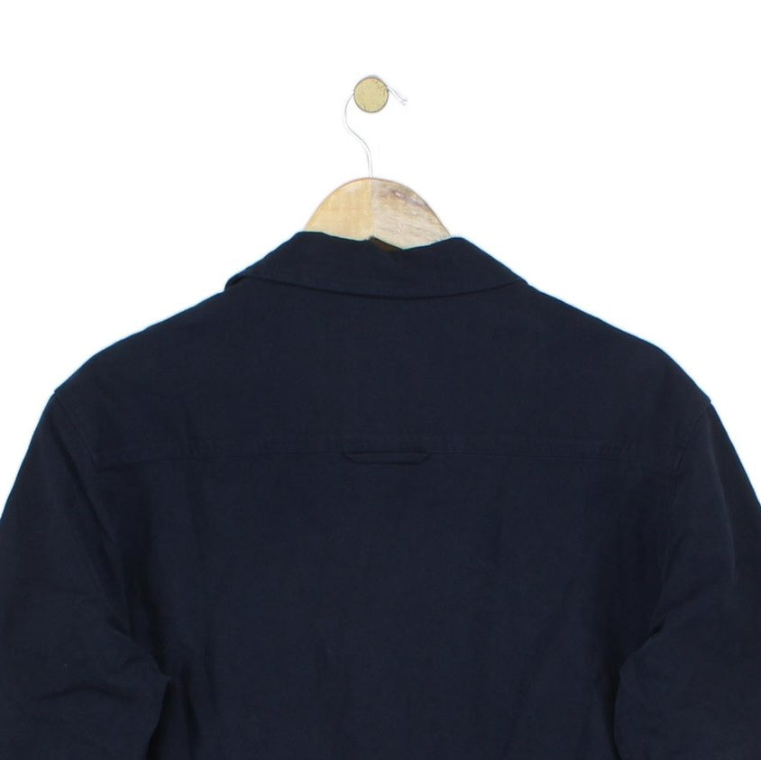 Mens Jacket Button Up Collared Long Sleeve