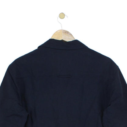 Mens Jacket Button Up Collared Long Sleeve