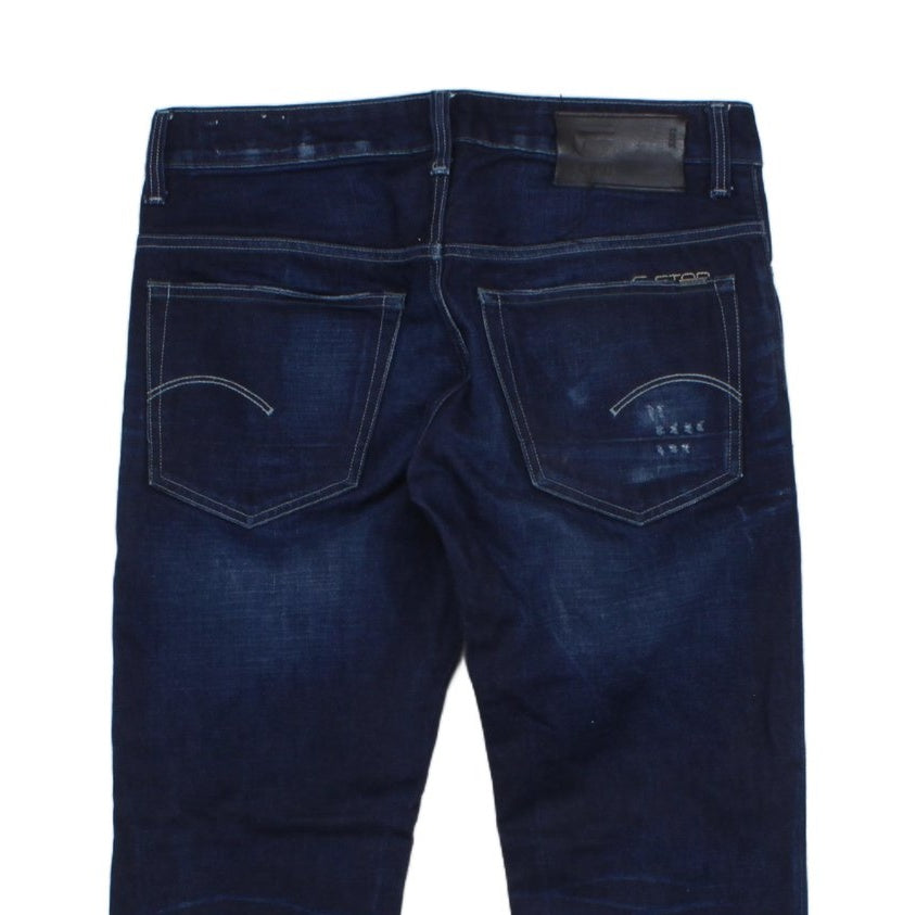 Mens 3301 Jeans Low Tapered Button Fly