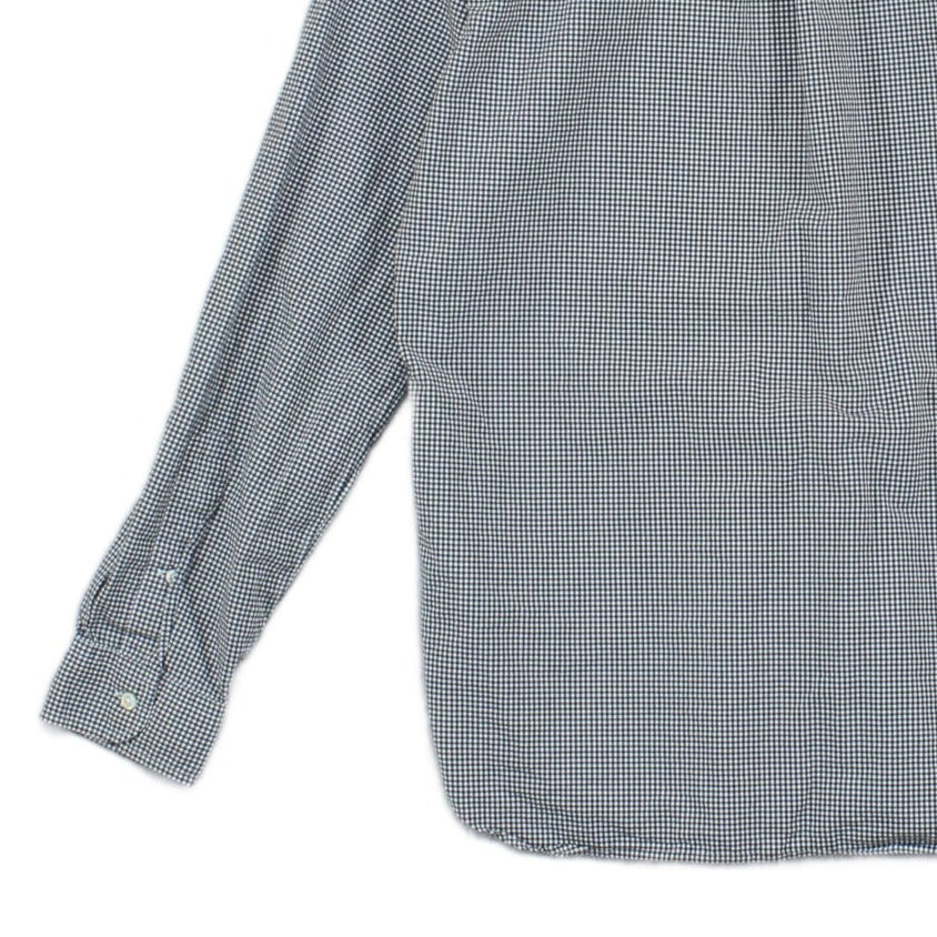 Mens Shirt Check Button Down Slim Fit