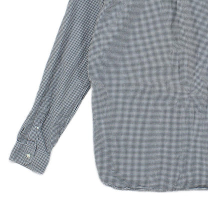 Mens Shirt Check Button Down Slim Fit
