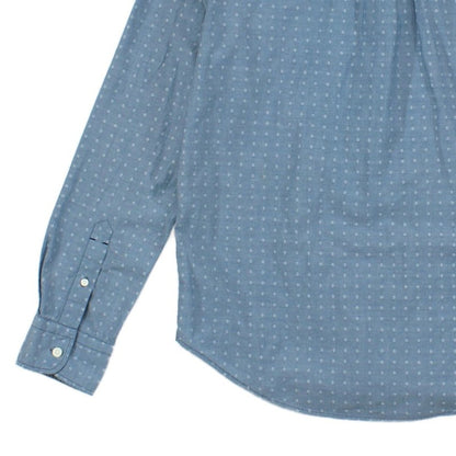 Mens Patterned Shirt Slim Fit Button Up Long Sleeve