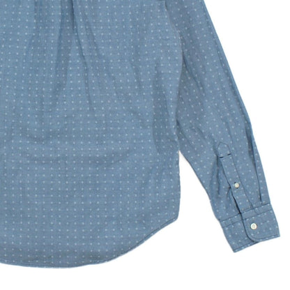 Mens Patterned Shirt Slim Fit Button Up Long Sleeve